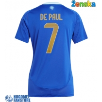 Argentina Rodrigo De Paul #7 Gostujuci Dres za Ženska Copa America 2024 Kratak Rukav